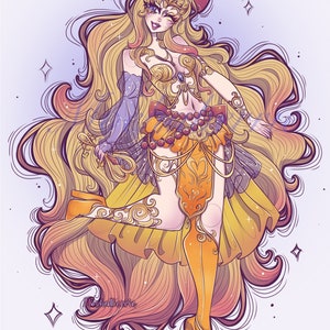 Sailor Guardians Elven Design Fan Art ~Small Prints~ Sailor Venus