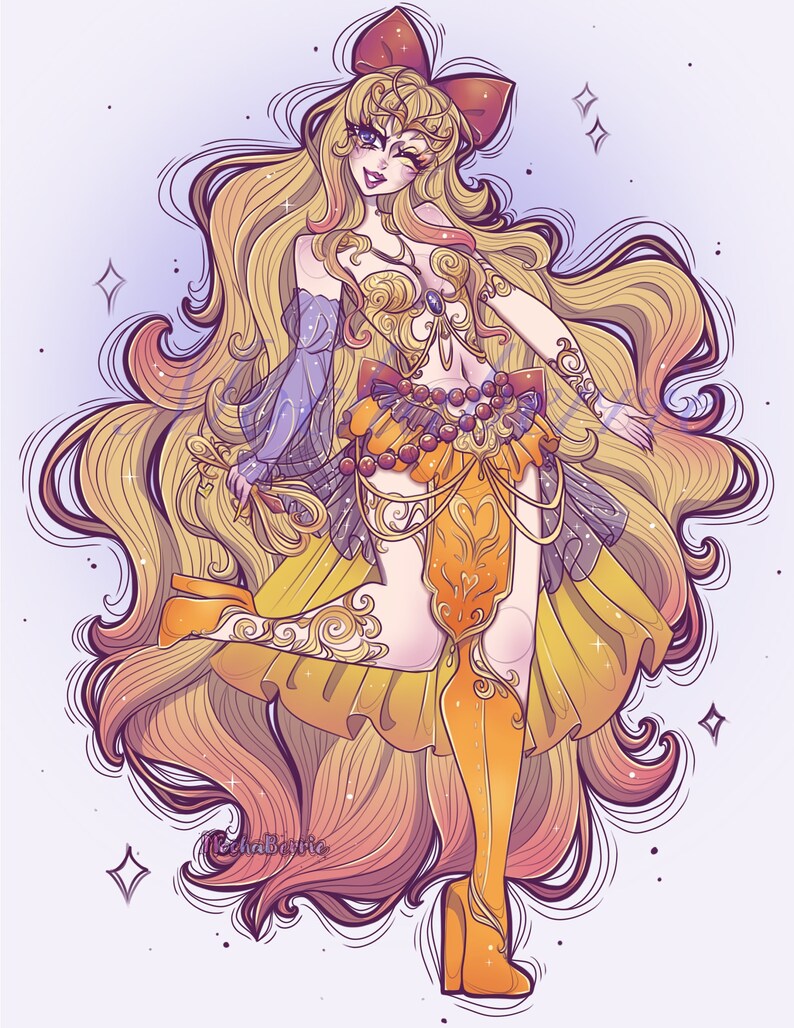 Sailor Guardians Elven Design Fan Art ~Small Prints~ Sailor Venus