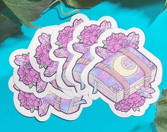 Galaxy Witch Spellbook Glossy Sticker ~Kawaii Stickers~