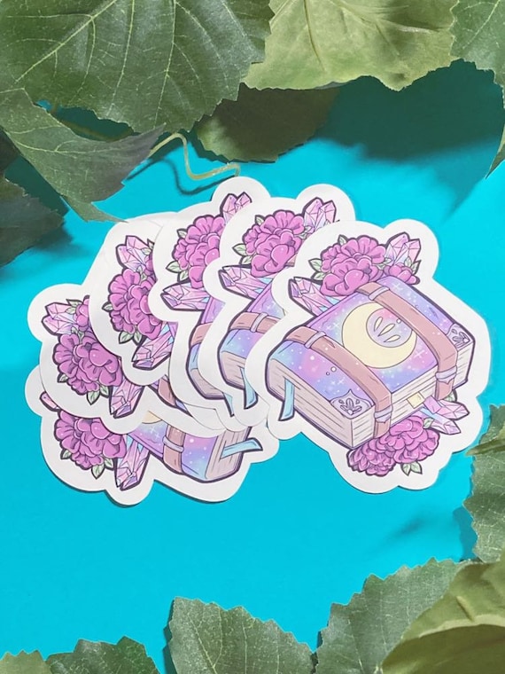 Galaxy Witch Spellbook Glossy Sticker ~Kawaii Stickers~