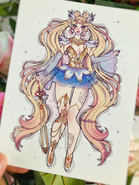 Sailor Guardians Elven Design Fan Art ~Small Prints~
