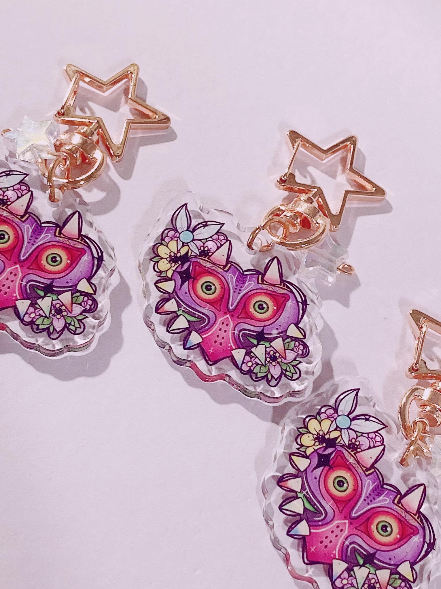 Majora's Mask Acrylic Keychain Gaming Keychain Legend - Etsy