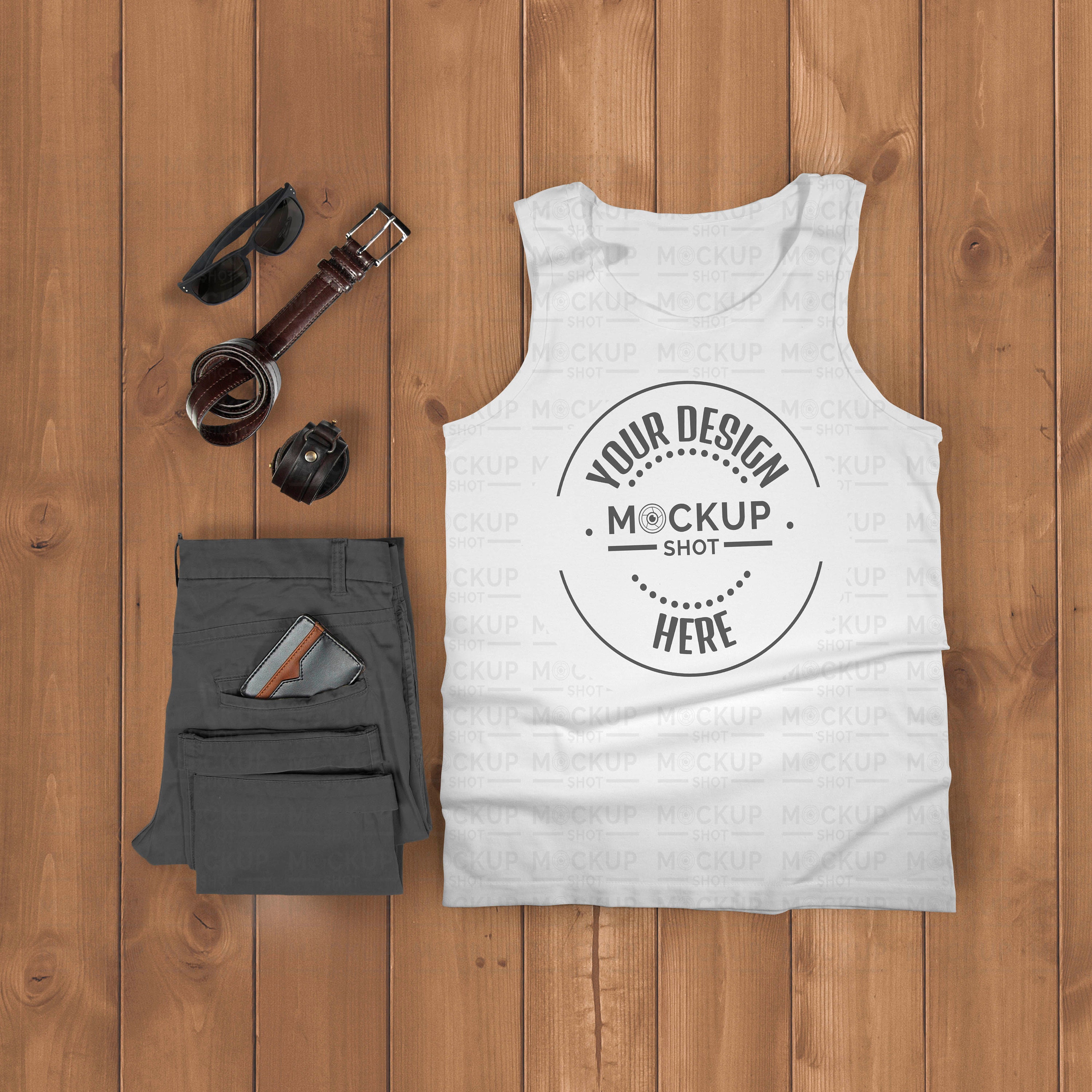 Download White Tank Top Mockup Man Tank Top Mockup White Bella | Etsy