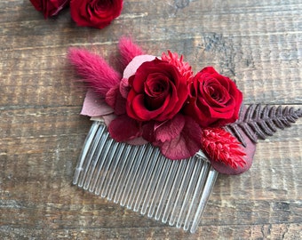 Hair comb Royal Red