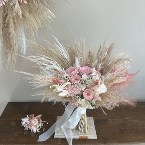 Bouquet Blush Pink Wedding Mate Rose Gold Bouquet Boho Wedding Bouquet Dusty Pink Bouquet Rose Gold Bouquet Blush Bridesmaids Bouquet Boho