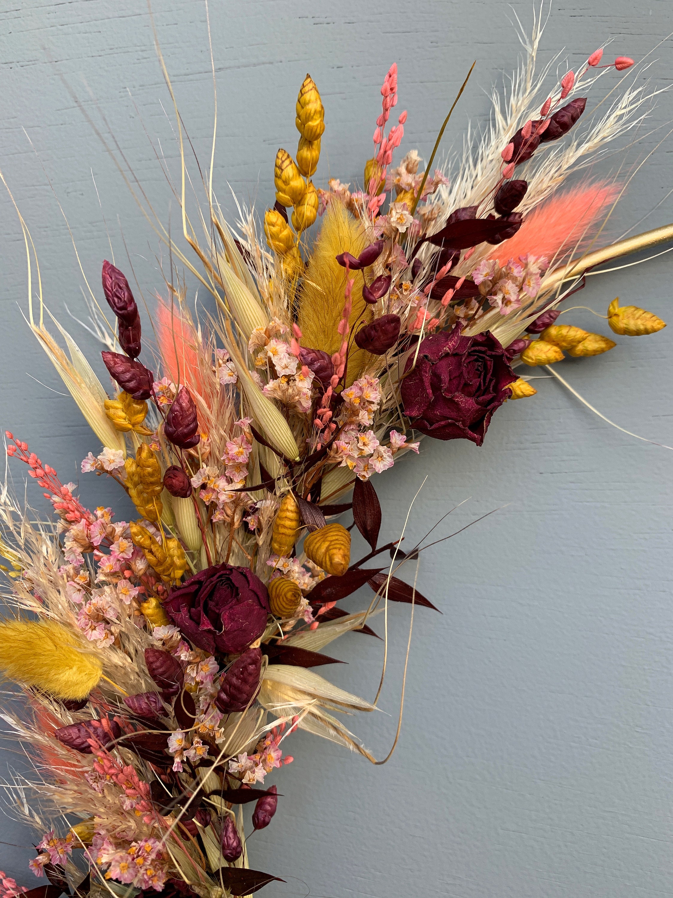Dried flower wall hanging Etsy