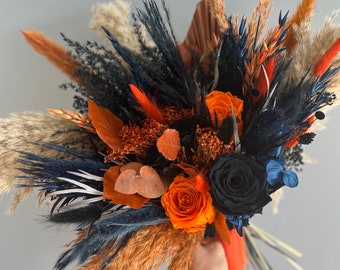 Gothic Bridal Bouquet Black Rust, Black Bouquet, Goth Wedding Bouquet, Halloween Wedding, Witchy wedding, Gothic wedding, Misty wedding.