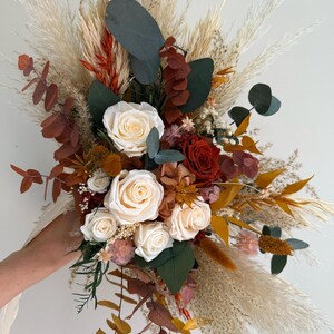 Bouquet Boho Bridal Terracotta Rust Ivory Bouquet Rustic Wedding Flowers Fall Themed Bouquet Terracotta Wedding Flowers Fall Bouquet Bridal