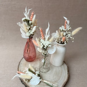 Bouquet per vaso di boccioli Bouquet essiccato Piccolo fiore bomboniera per matrimonio Piccolo bouquet Fiori da tavolo per matrimonio per piccolo vaso Centrotavola Fiore da tavolo