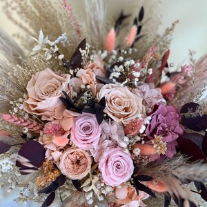 Peach Blush Wedding Bouquet Pink Bridal Bouquet Salmon Wedding Flowers Boho  Wedding Bouquet Rustic Wedding Bridal Bouquet for Bridesmaids