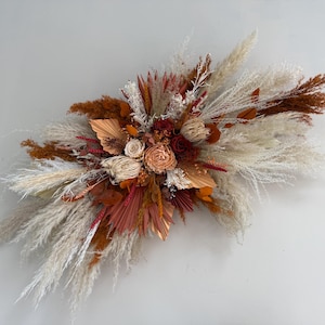 Wedding Flowers Terracotta Swag Willow Rust Wedding Arch Flowers Archway Flower Wedding Central Swag Backdrop Pampas Arch Swag Boho Wedding
