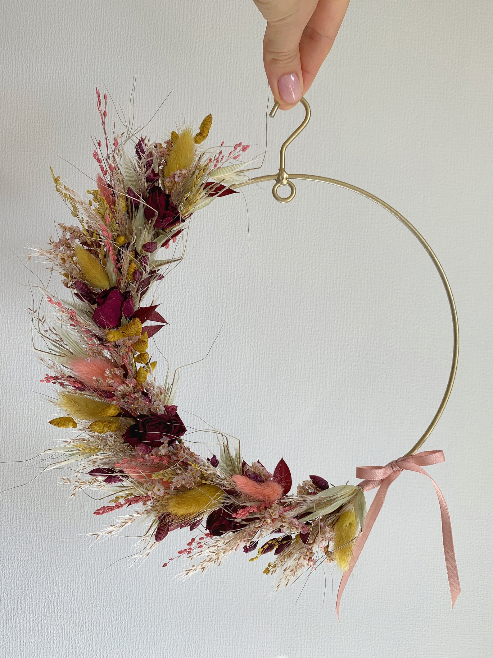 Dried flower wall hanging Etsy