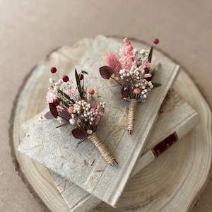 Boutonniere, Boutonniere Set, Dried Flower Buttonhole, Groom Сorsage pin, Buttonhole, Rustic Wedding Boutonniere, Boutonnieres for Groomsman