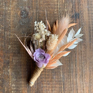 Boutonniere, Boutonniere Set, Dried Flower Buttonhole, Groom Сorsage pin, Lilac Buttonhole, Rustic Boutonniere, Boutonnieres for Groomsman