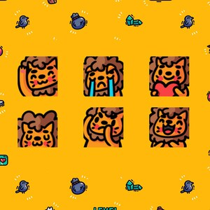 Cute Lion Emote Bundle