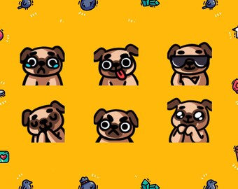Pug Emote Bundle