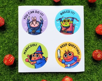 5x5 Adventure Animals School Motivation Stickers