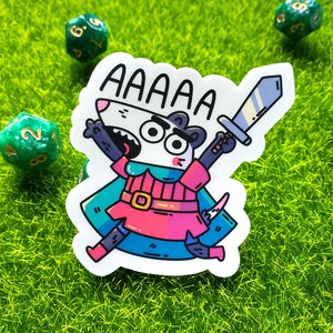 3&quot; Screaming Possum Warrior Sticker
