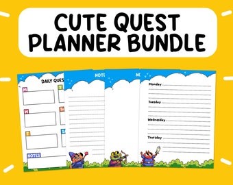 Animal TTRPG Planner Bundle: Cute Fantasy Theme (Digital Download)