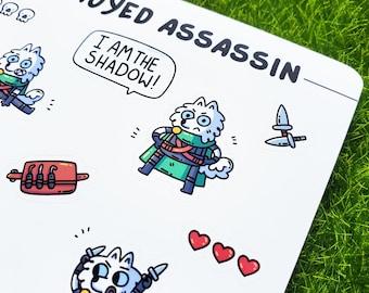 4x6 Samoyed Assassin Sticker Sheet