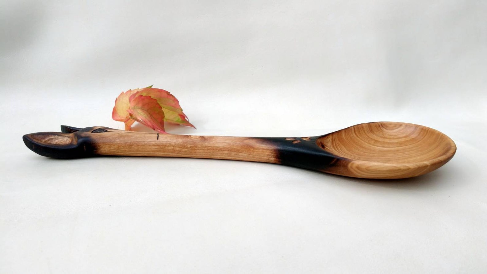 Wooden cooking spoon with Dog Motif. Etsy