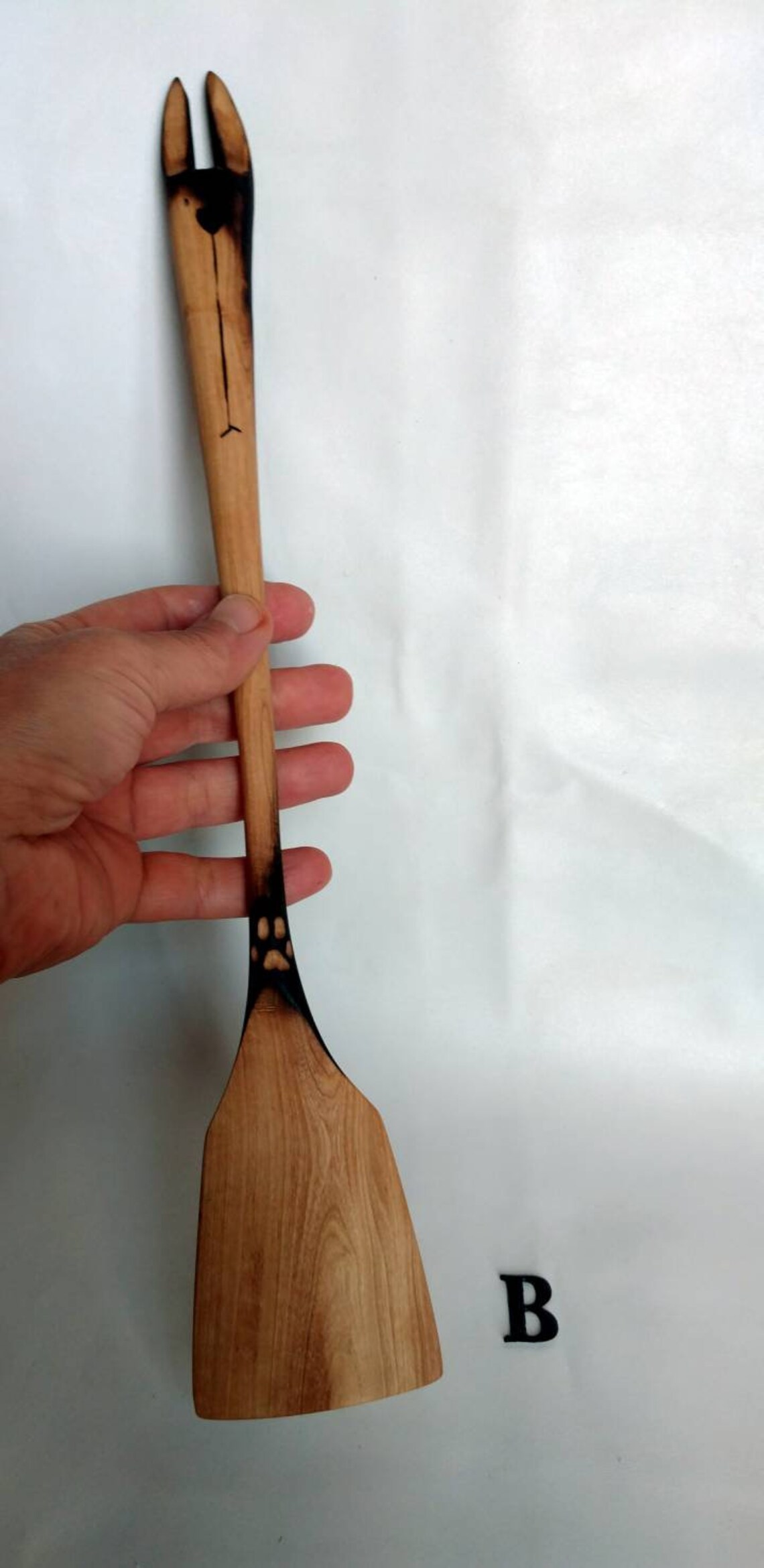 Handmade wooden spatula dog kitchen decor Cooking flipper Etsy