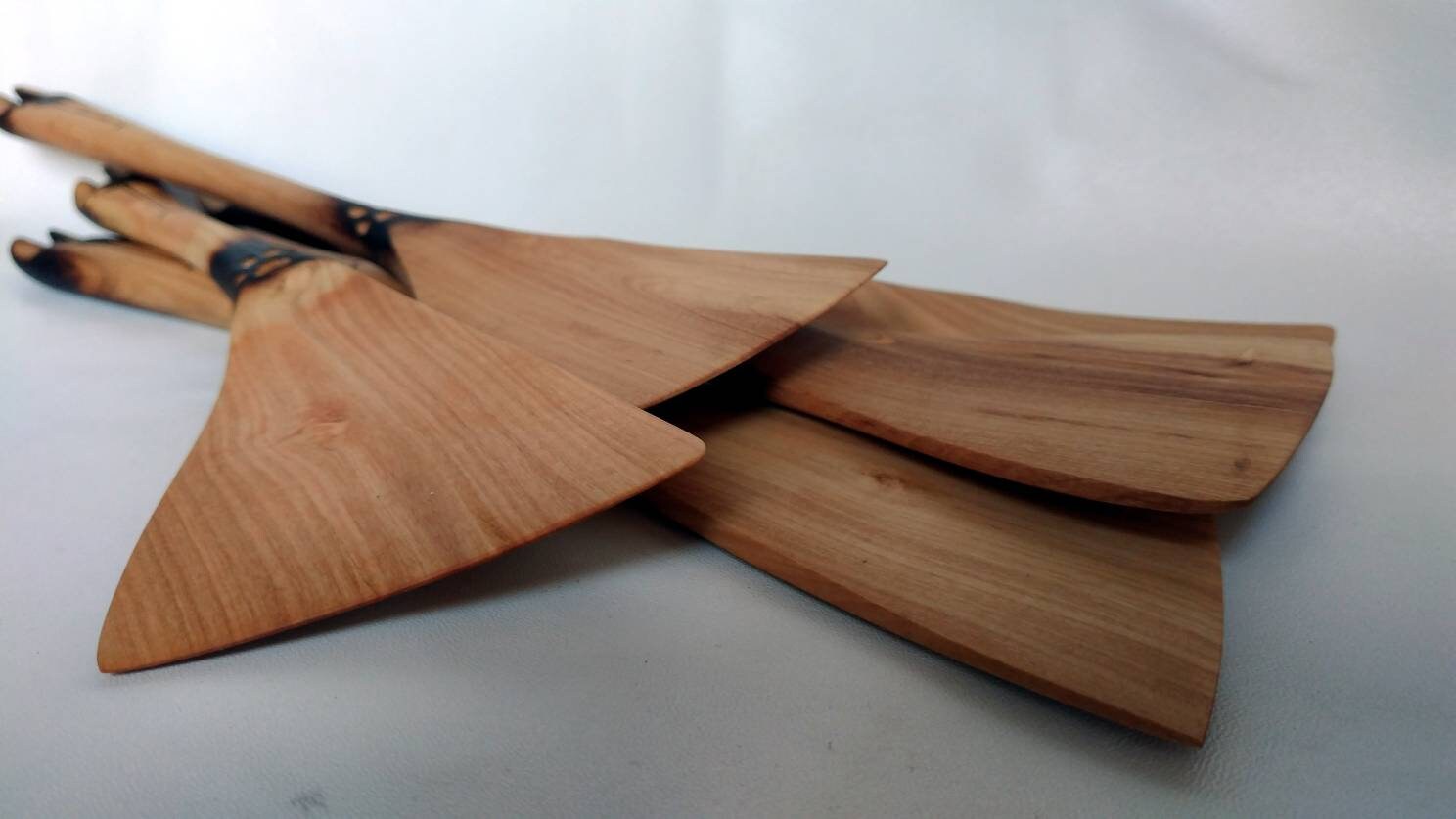 Handmade wooden spatula dog kitchen decor Cooking flipper Etsy