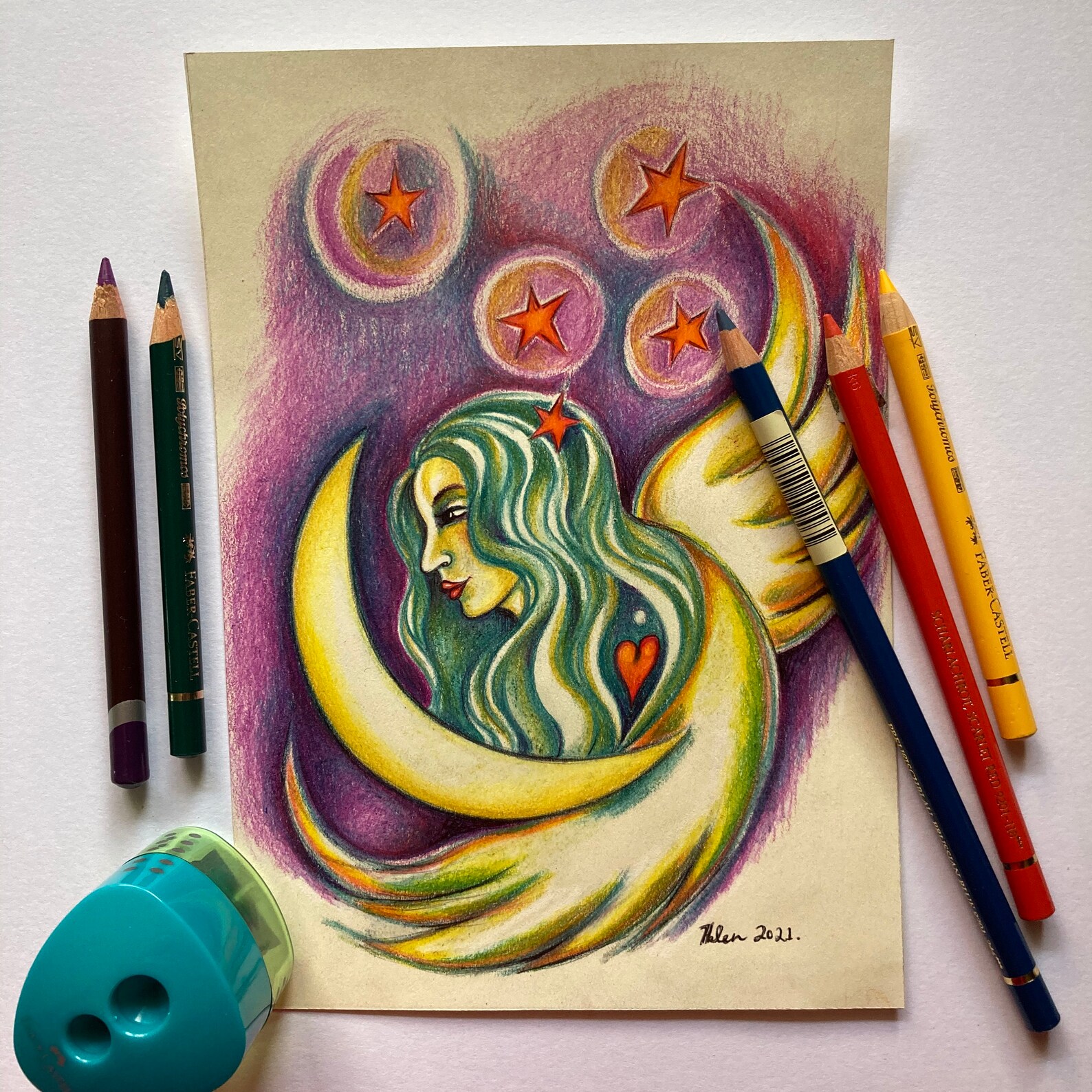 Schutzengel Zeichnung A5 Engel Zeichnung Schutzengel Kunst | Etsy