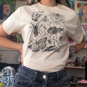 bug design cotton t shirt