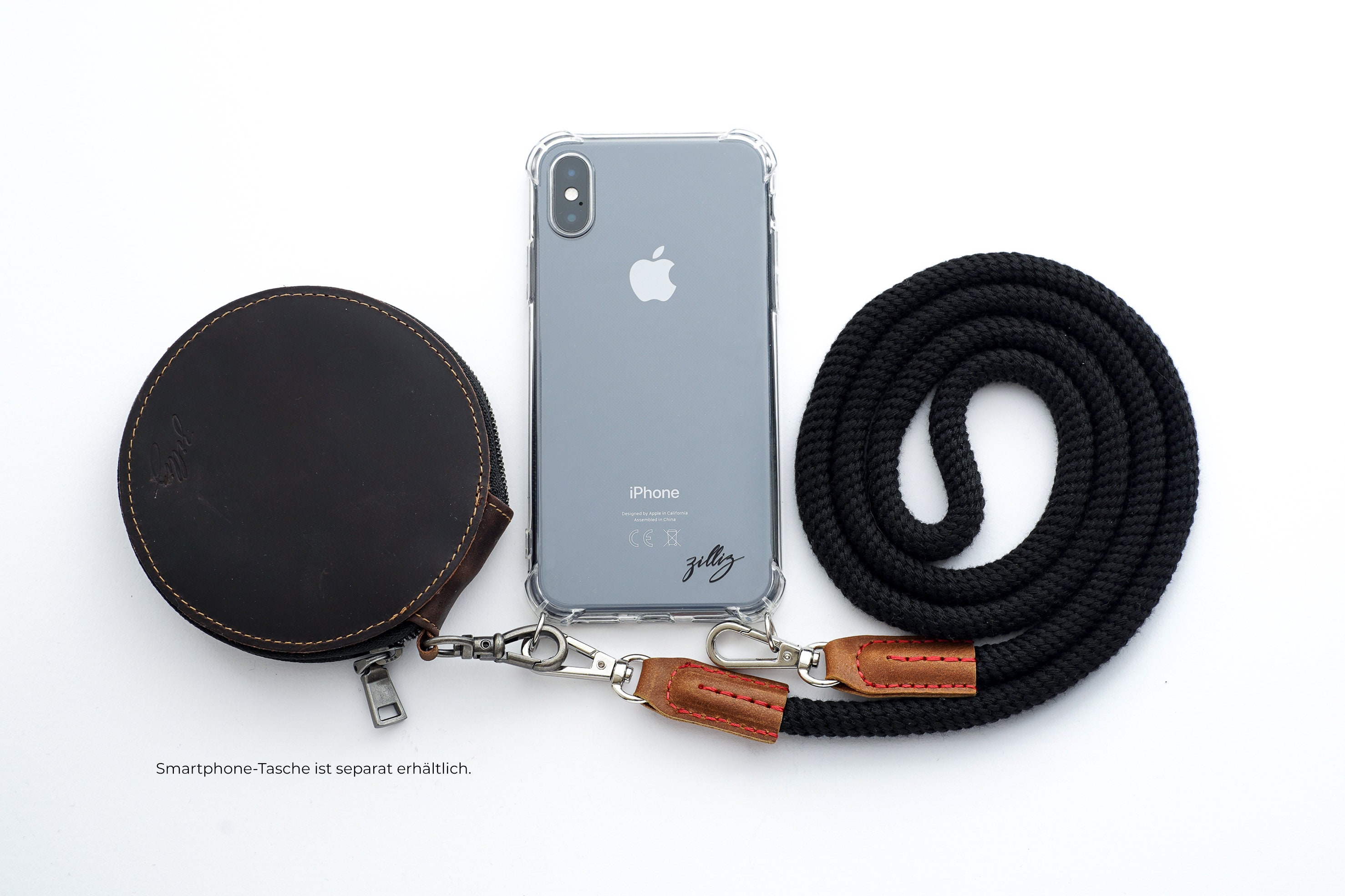 COTTON BLACK // Premium mobile phone chain Etsy