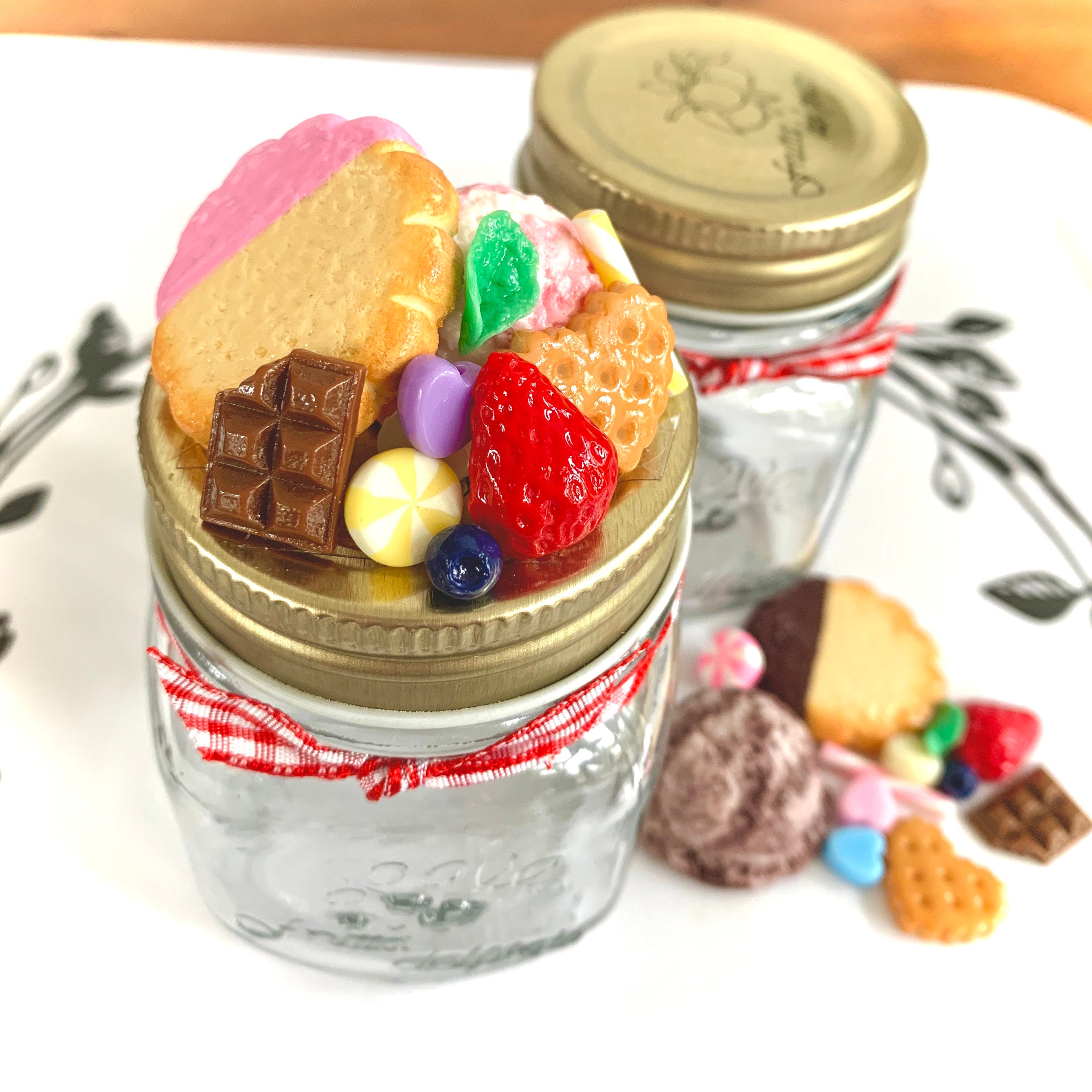 Original sweets deco mason jar kit DIY jar Craft with your kids Sweets deco kit
