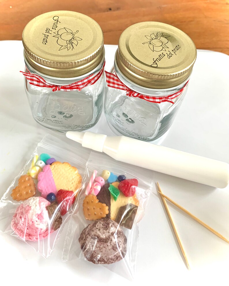Original sweets deco mason jar kit DIY jar Craft with your kids Sweets deco kit