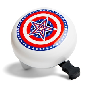 DayJay | American Star Bike Bell for Kids | Loud Ringing Handlebar Bicycle Bell for Bikes or Scooter | Boys Girls Toddler