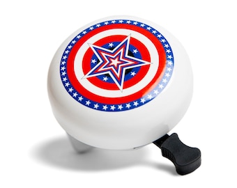 DayJay | American Star Bike Bell for Kids | Loud Ringing Handlebar Bicycle Bell for Bikes or Scooter | Boys Girls Toddler