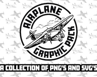 Airplane SVG, Airplane PNG, File For Cricut, For Silhouette, Kids clothing