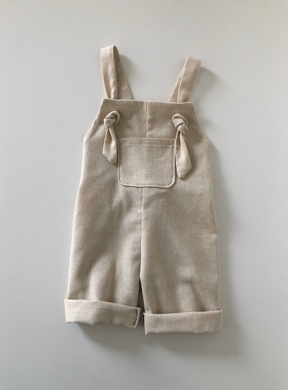 baby linen dungarees