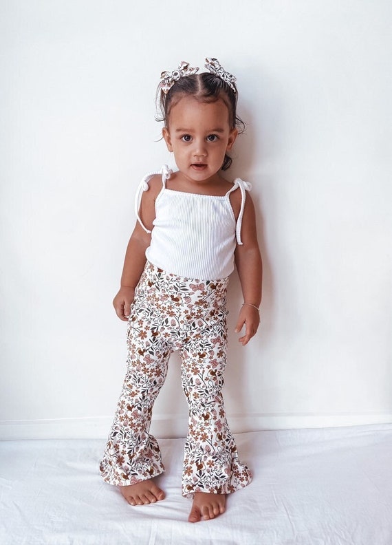 Baby girl bell bottom pants best sale