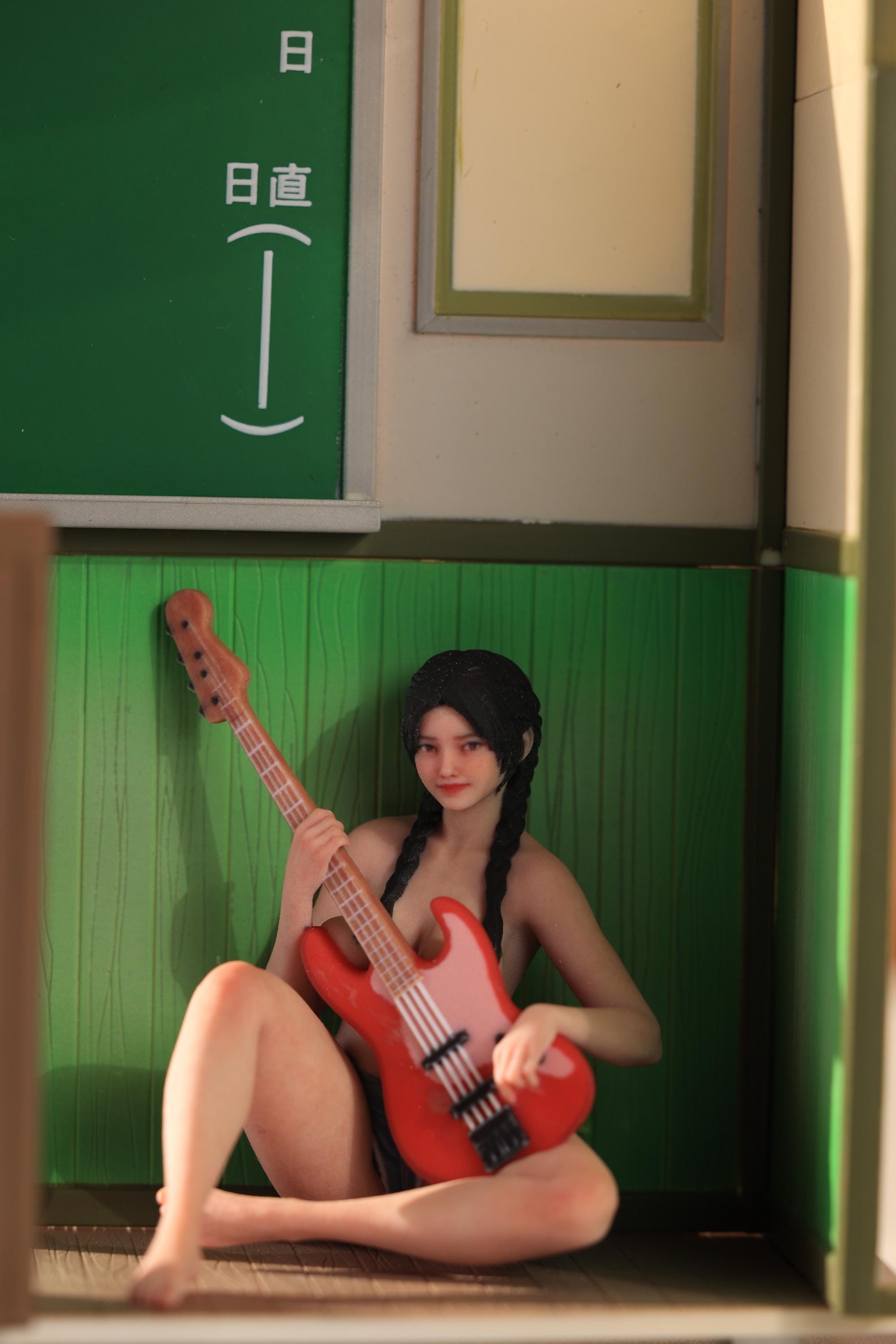 Girl guitar figurine - Etsy 日本