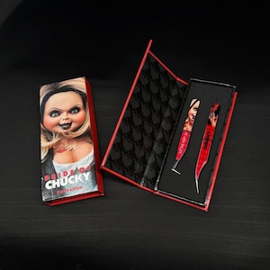 Set de pinzas para extensiones de pestañas "La novia de Chucky": Edición limitada
