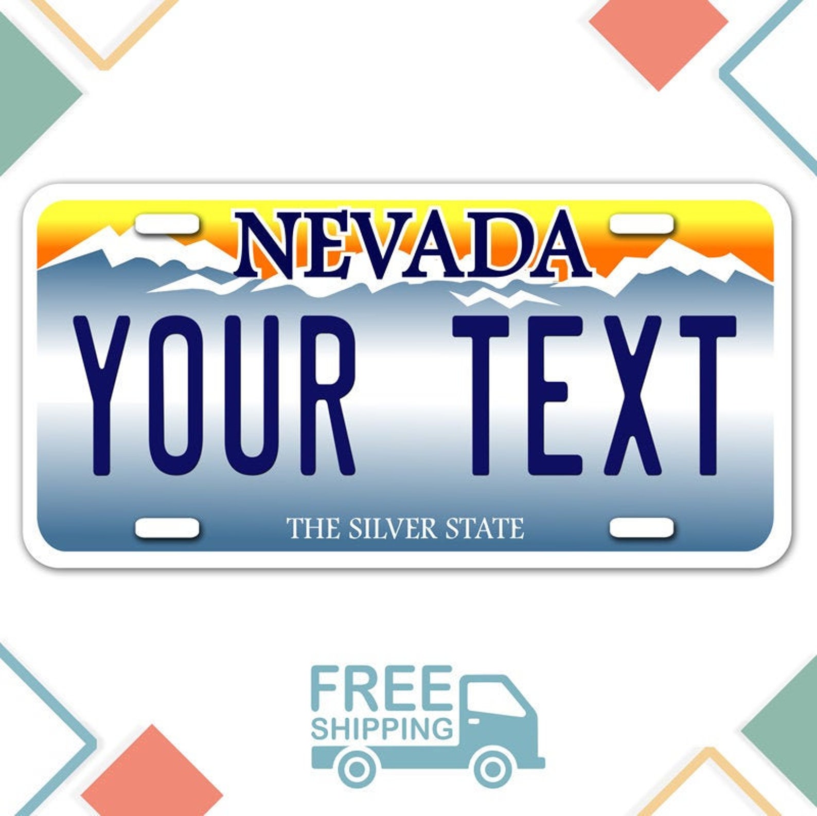 Nevada License Plate Las Vegas Plate State Plate Add any Etsy
