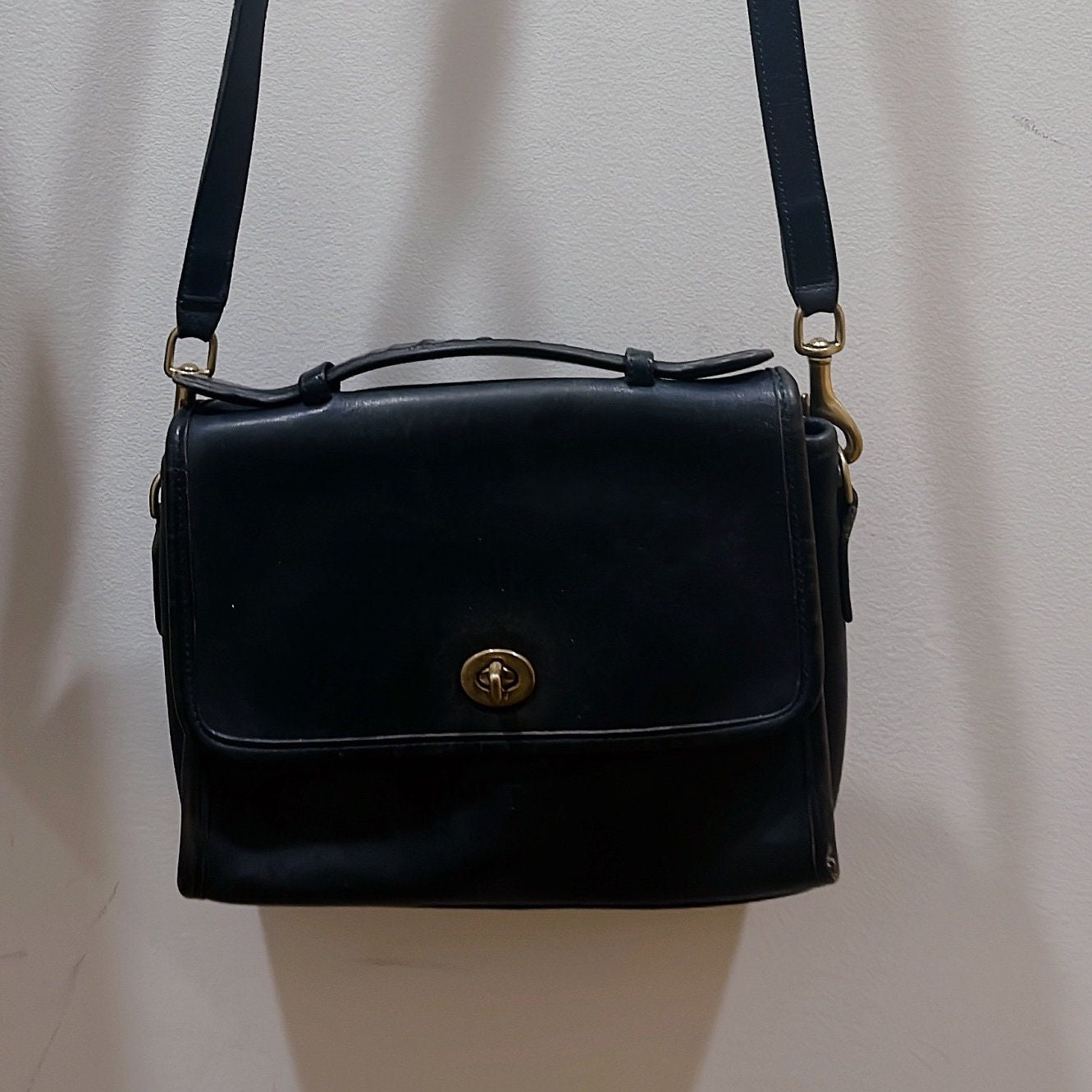 Vintage Coach Shoulder Bag Small Black Leather Purse With Vintage Coach Shoulder Bag Small Black Leather Purse With