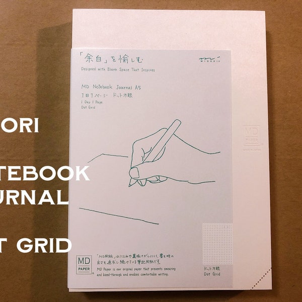 Midori MD notebook CODEX Journal A5 Dot / Couverture rigide une page par jour journal
