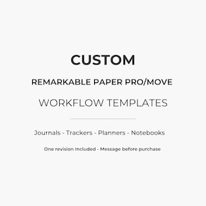 Bespoke reMarkable Paper Pro Workflow System Custom Professional Workflow Tools Planners Notebooks Journals Trackers Case / Client Records