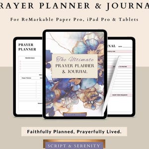 Ultimate Christian Prayer Planner PDF | 400+ Prayer Prompts, Daily Devotional Faith Organizer for reMarkable, iPad & Goodnotes Printable image 6