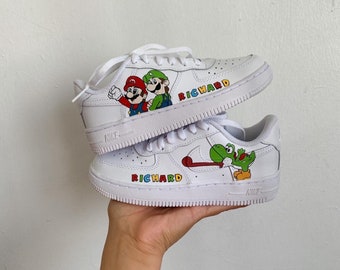 Mario and Luigi Custom Air Force 1s