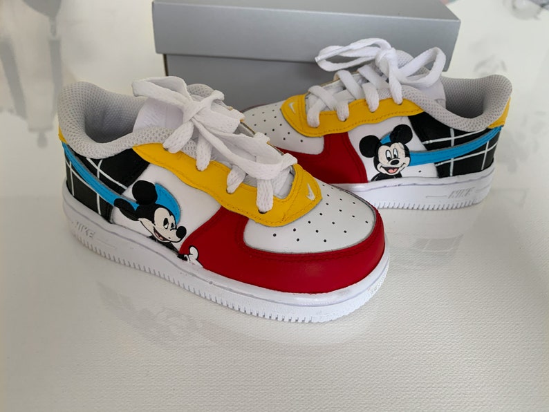 Mickey Mouse Custom Baby Air Force 1 Etsy