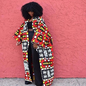 African kimono, Ankara maxi kimono, African jacket, African print kimono African clothing African fashion, Ankara kimono, Ankara trench coat