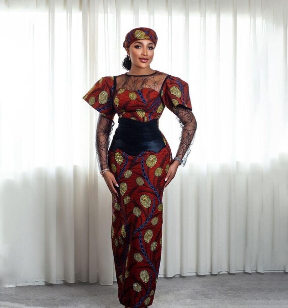 african print dresses with lace top African Print Lace Dresses  D&D Clothing