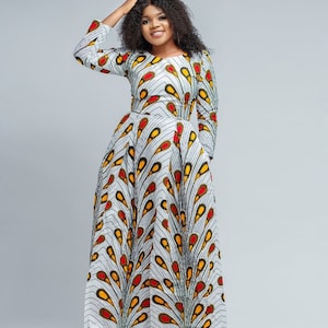 Ankara maxi dress / African maxi dress / Ankara dress African clothing African fashion African print maxi dress Ankara gown