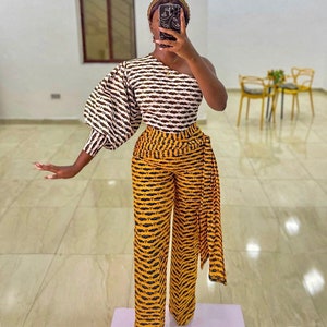 African jumper,  Ankara jumpsuit , African print full length jumpsuit African clothing, African fashion Ankara jumpsuit